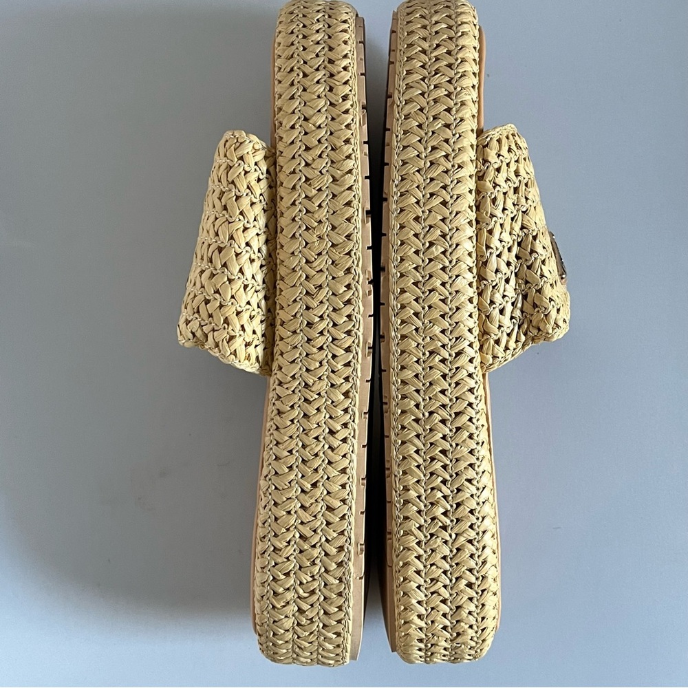 Prada Platform Woven Slide Sandals - Picture 4 of 6